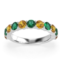 Classic Three-Quarter Eternity Manas Band