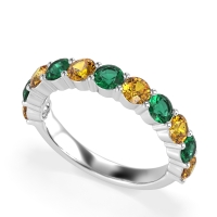 Classic Three-Quarter Eternity Manas Band