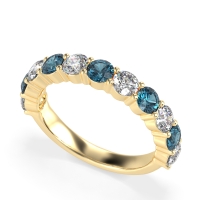 Classic Three-Quarter Eternity Manas Band