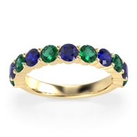 Classic Three-Quarter Eternity Manas Band