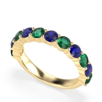 Classic Three-Quarter Eternity Manas Band