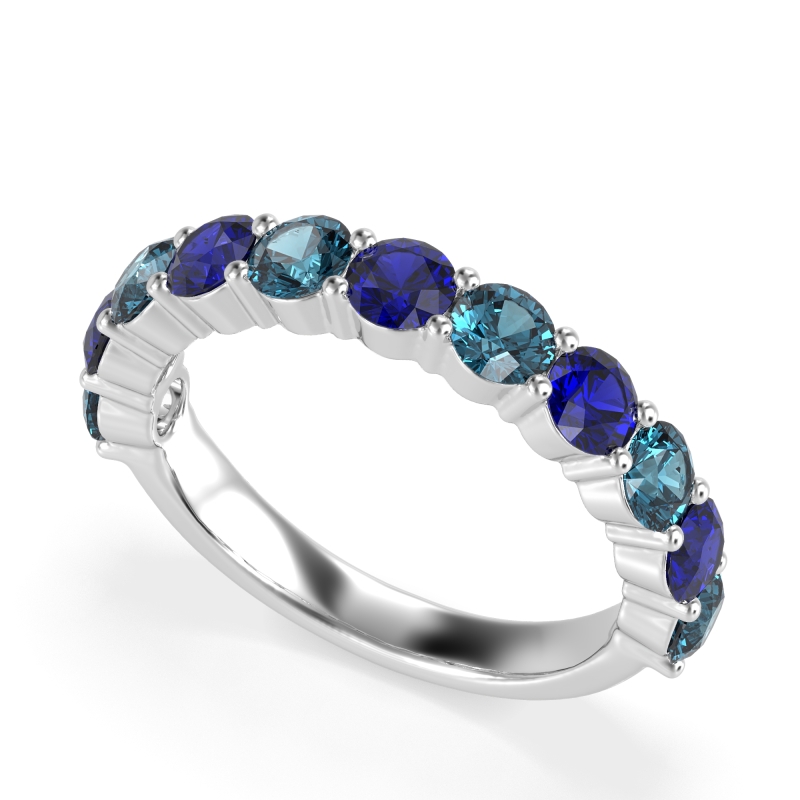 Classic Three-Quarter Eternity Manas Band