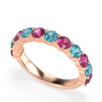 Classic Three-Quarter Eternity Manas Band