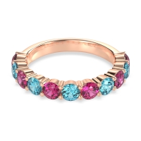 Classic Three-Quarter Eternity Manas Band