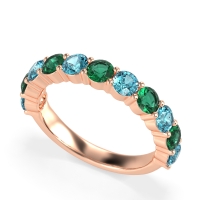 Classic Three-Quarter Eternity Manas Band