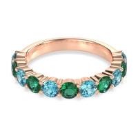 Classic Three-Quarter Eternity Manas Band