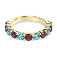 Classic Three-Quarter Eternity Manas Band