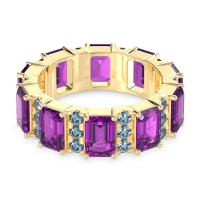 Statement Emerald Cut Eternity Karma Band