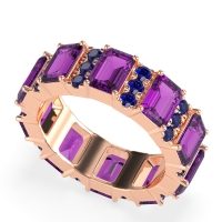 Statement Emerald Cut Eternity Karma Band