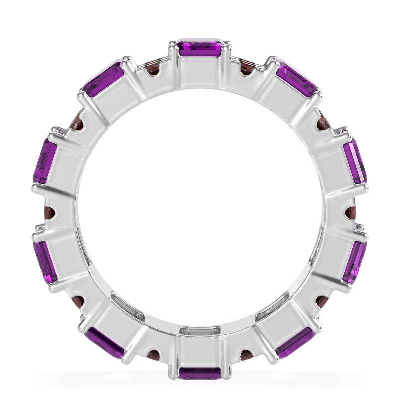 Statement Emerald Cut Eternity Karma Band