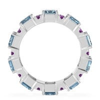 Statement Emerald Cut Eternity Karma Band