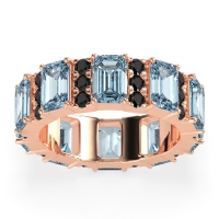 Statement Emerald Cut Eternity Karma Band