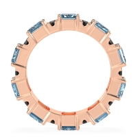 Statement Emerald Cut Eternity Karma Band