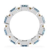 Statement Emerald Cut Eternity Karma Band