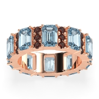 Statement Emerald Cut Eternity Karma Band