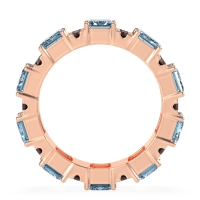 Statement Emerald Cut Eternity Karma Band