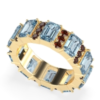 Statement Emerald Cut Eternity Karma Band
