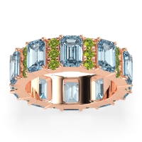 Statement Emerald Cut Eternity Karma Band