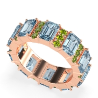 Statement Emerald Cut Eternity Karma Band