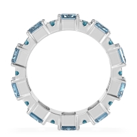 Statement Emerald Cut Eternity Karma Band