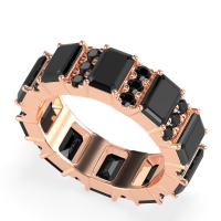 Statement Emerald Cut Eternity Karma Band