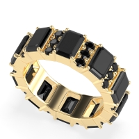 Statement Emerald Cut Eternity Karma Band