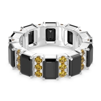 Statement Emerald Cut Eternity Karma Band