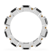 Statement Emerald Cut Eternity Karma Band