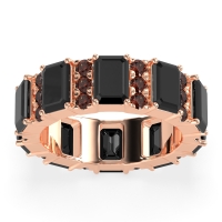 Statement Emerald Cut Eternity Karma Band