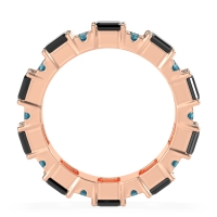 Statement Emerald Cut Eternity Karma Band