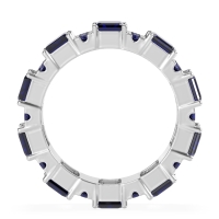 Statement Emerald Cut Eternity Karma Band