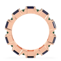 Statement Emerald Cut Eternity Karma Band