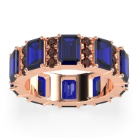 Statement Emerald Cut Eternity Karma Band