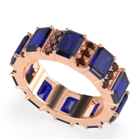 Statement Emerald Cut Eternity Karma Band