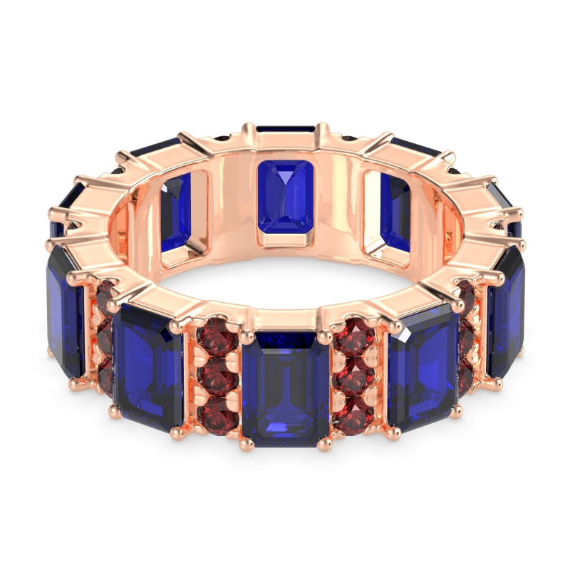 Statement Emerald Cut Eternity Karma Band