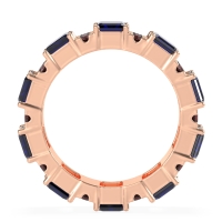 Statement Emerald Cut Eternity Karma Band