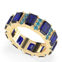 Statement Emerald Cut Eternity Karma Band