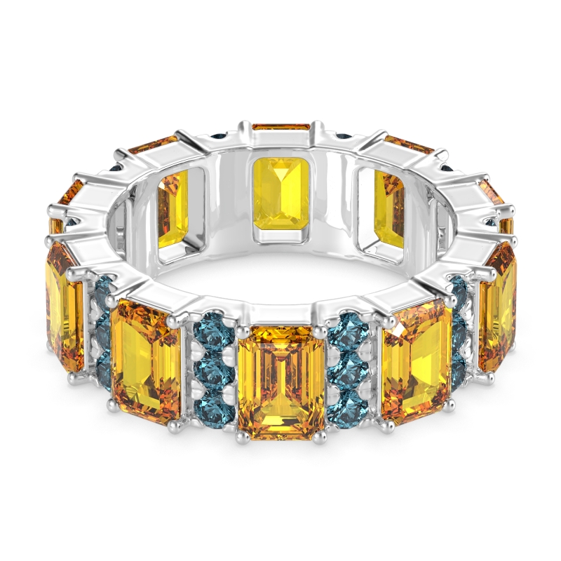 Statement Emerald Cut Eternity Karma Band
