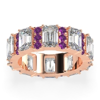 Statement Emerald Cut Eternity Karma Band