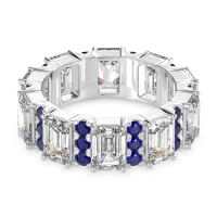 Statement Emerald Cut Eternity Karma Band