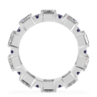 Statement Emerald Cut Eternity Karma Band