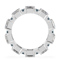 Statement Emerald Cut Eternity Karma Band