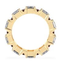 Statement Emerald Cut Eternity Karma Band