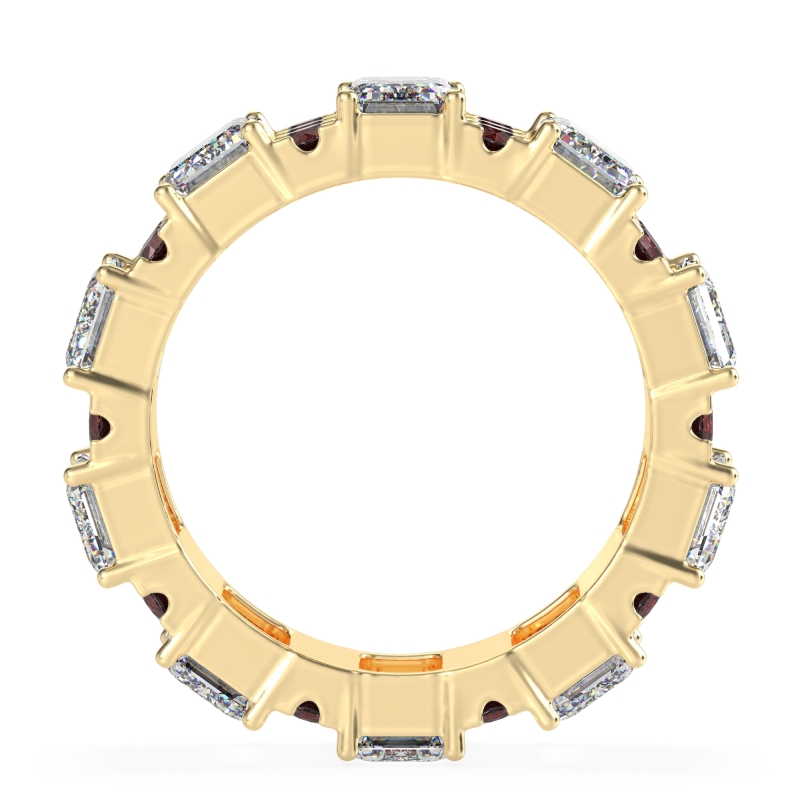 Statement Emerald Cut Eternity Karma Band