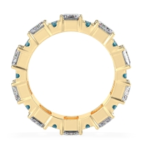 Statement Emerald Cut Eternity Karma Band