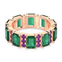 Statement Emerald Cut Eternity Karma Band