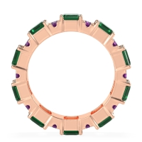 Statement Emerald Cut Eternity Karma Band