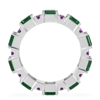 Statement Emerald Cut Eternity Karma Band