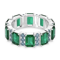 Statement Emerald Cut Eternity Karma Band