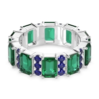 Statement Emerald Cut Eternity Karma Band